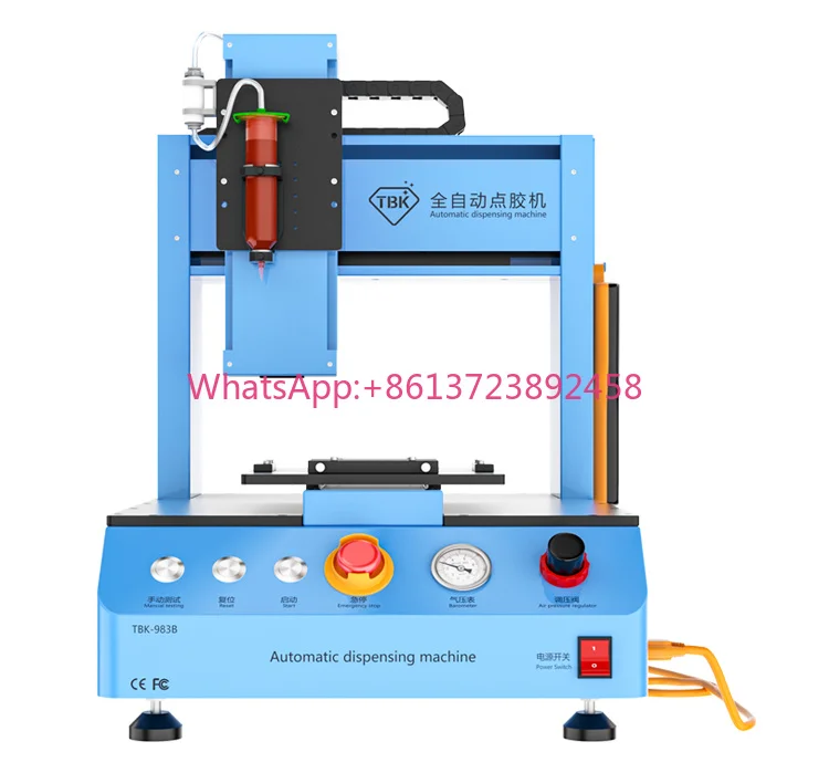 TBK 983B Automatic UV Waterproof Glue Dispensing Machine New Industrial-Grade Mobile Phone LCD Glass Scratch Polishing Repair