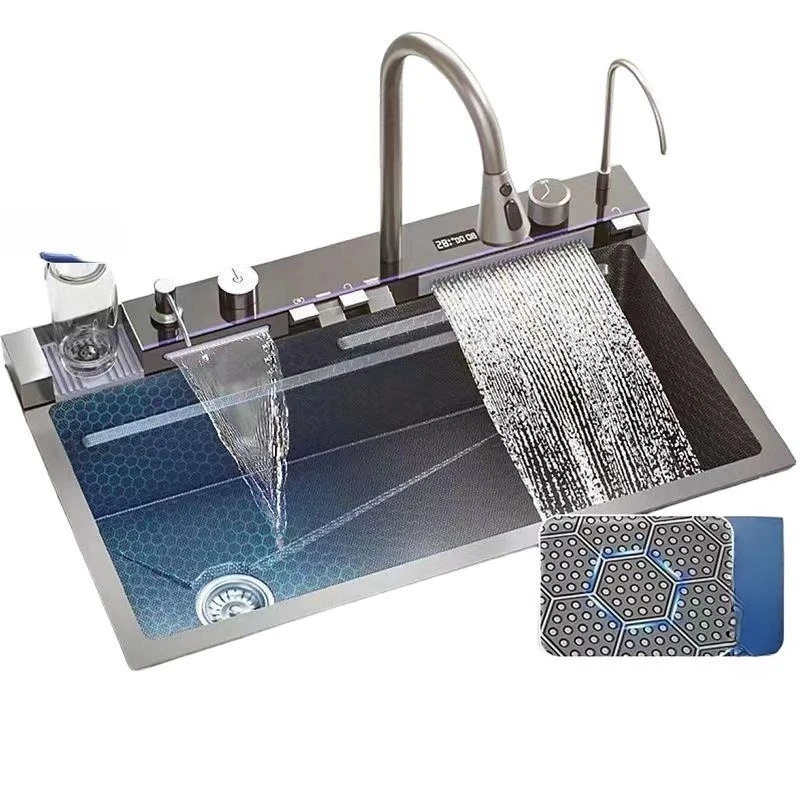 

Stainless steel sink, vegetable basin, large single slot, whale 304 kitchen, complete set of sinks