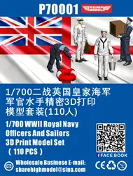 Ostrich Hobby P70001 1/700 WW.II Royal Navy Officer & Sailor Set (110 Pieces)