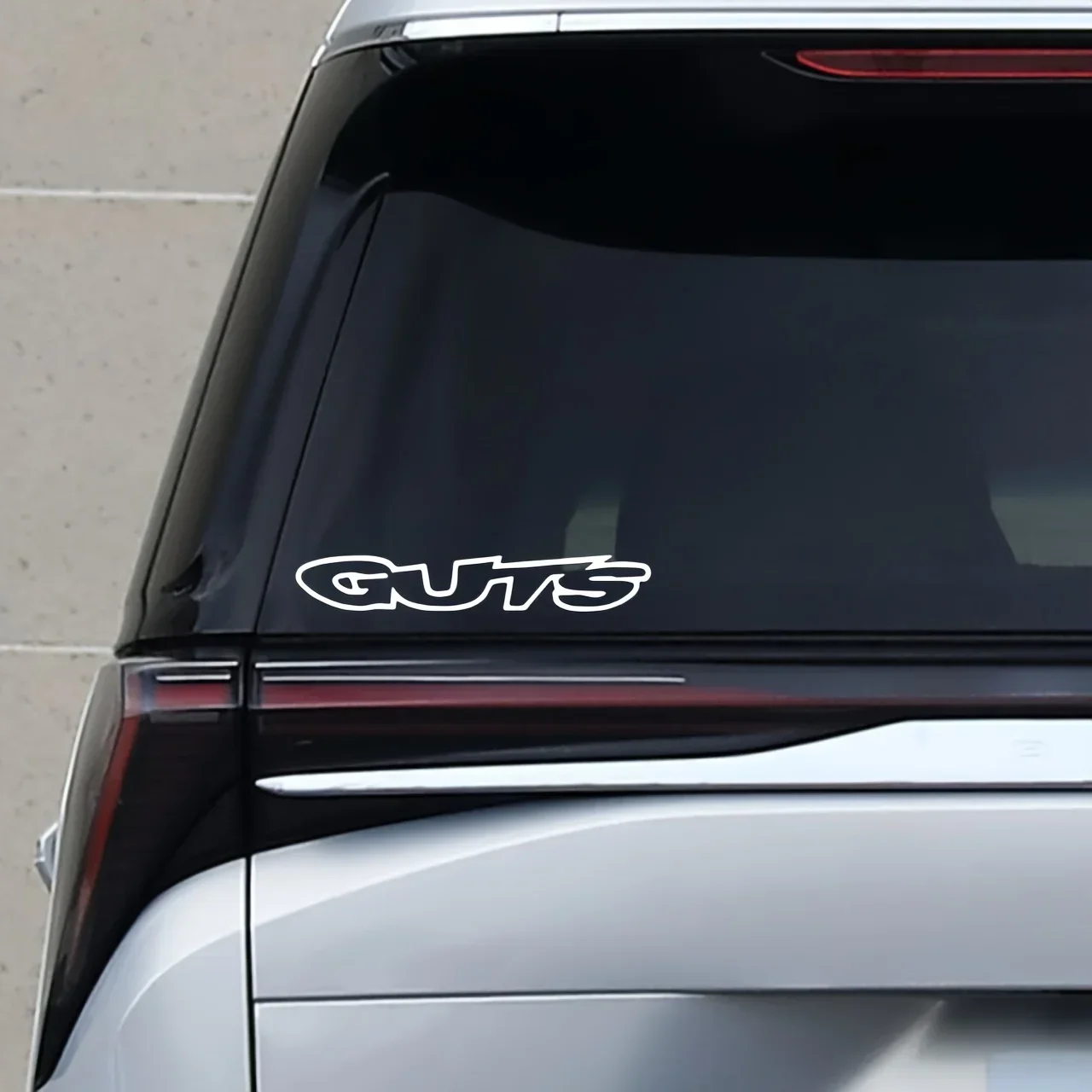 1 Stück GUTS Schriftzug Wasserdichter Vinyl-Aufkleber Universeller Aufkleber für Auto Motorrad Roller Fahrzeug Außendekoration Zubehör – Detail 8
