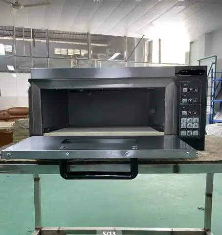 Portable High Productivity Automatic One Layer One Tray Electric Steel Deck Pizza Oven Flour Based Bakery Baking Machine