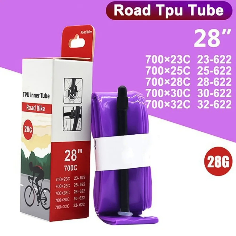 Hot Sale Bicycle Inner Tube Ultralight 700C Bike Inner Tube TPU Road Bicycle Tire 28'' 700C 18-32C Wear Resistant Inner Tyre