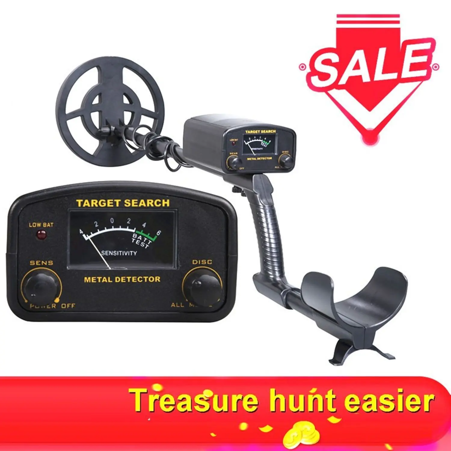 GT6500 Metal Detector Underground Gold Detector Waterproof Exquisite Hollow Detector Two Operation Modes