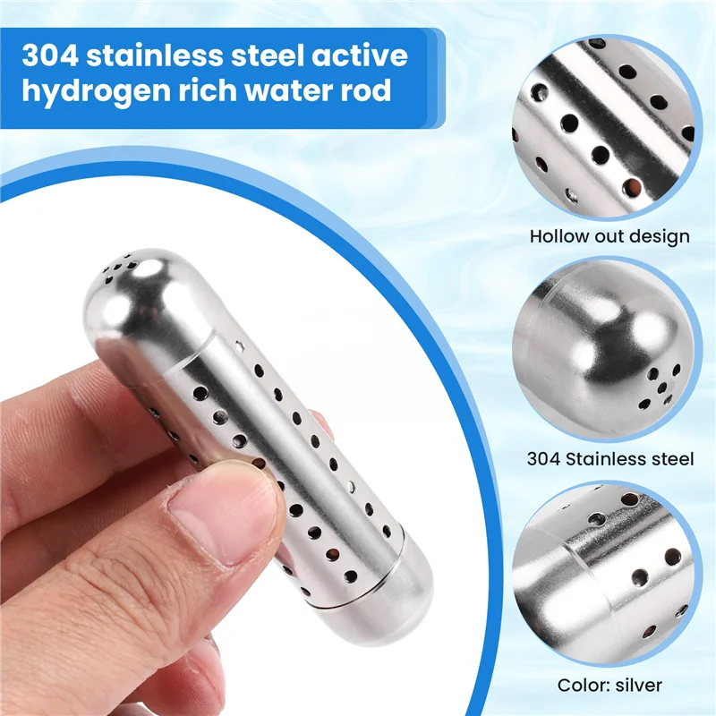 2025 Trendpurifier Ionizzatore Stick Aumenta Ph Neg Carica strutturata Acqua alcalina Depuratore d'acqua Bastoncini d'acqua alcalina