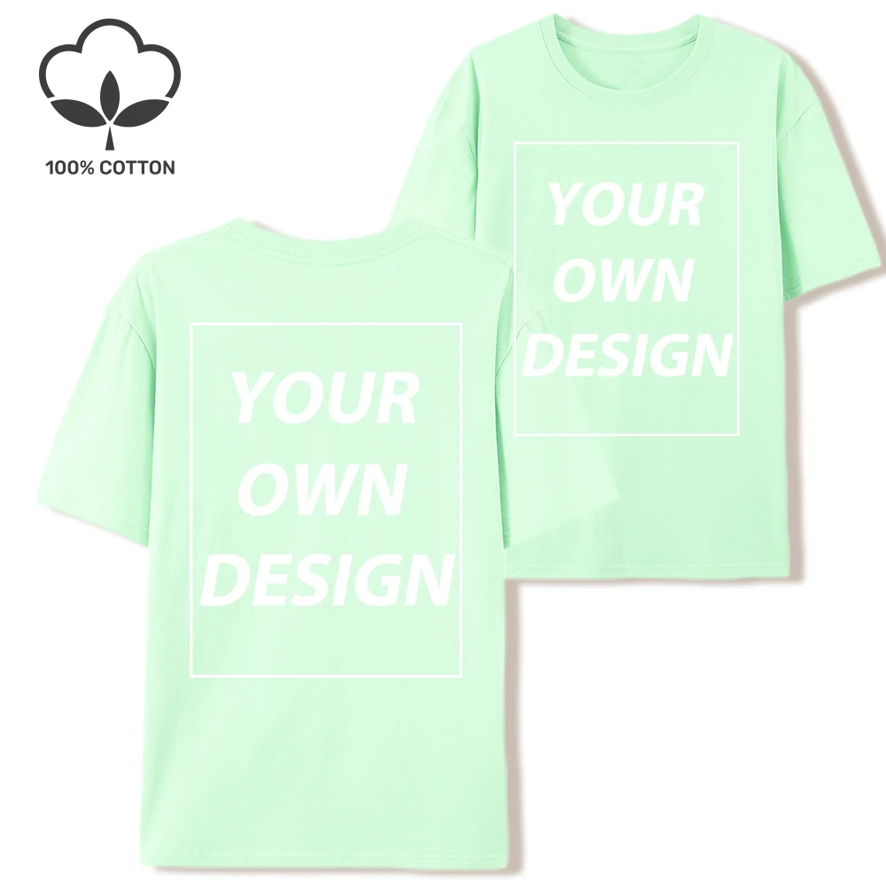 21 Farben Individuelles T-Shirt Personalisiertes Design Damen Casual Rundhals-T-Shirts Baumwolle Sommerkleidung Y2K Atmungsaktive Oversize-Tops – Detail 15