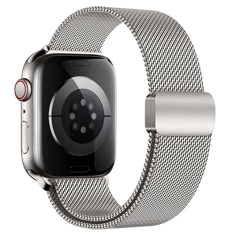 Magnetic Metal Loop Band for Apple Watch ultra 1 2 49mm Stainless Steel Strap Series 9/8/7/6/5/4/SE 38mm 40mm 42mm 44mm 45mm