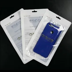 100Pcs Plastic OPP Poly Bags Multi Size Mobile Phone Case Cover Retail Packaging Package Bag With Hang Hole For iPhone Samsung