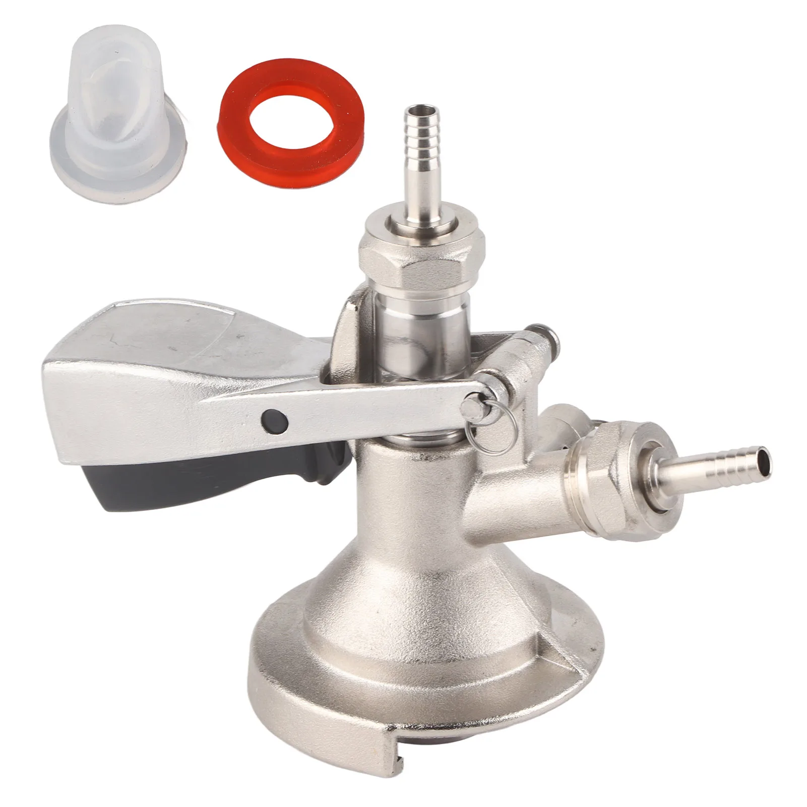 A Type Keg Coupler Stainless Steel Beer Keg Dispenser Connector Dispensing Equipment Accessory for Bar Parties