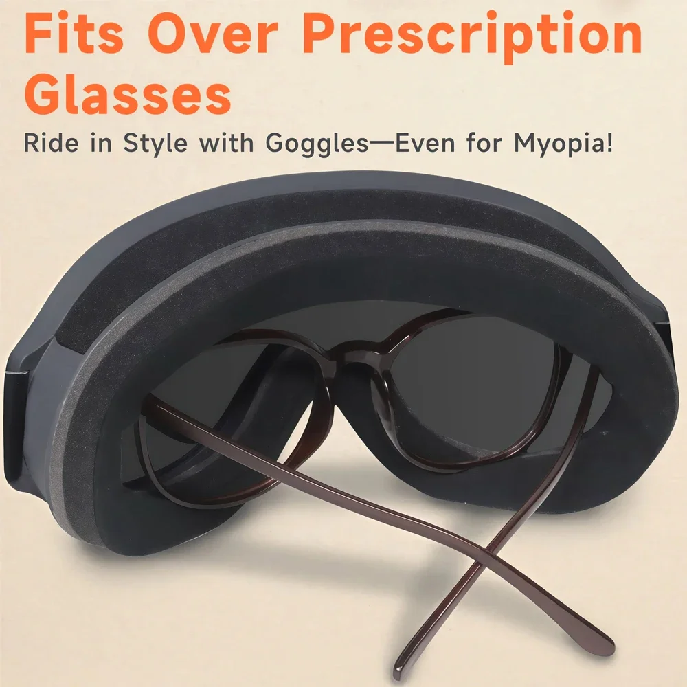 Vintage Photochromic Motorcycle Glasses for Small Helmet Anti-fog Polarized Motorbike Goggles UV400 Dirt Bike Eyewear BOLLFO
