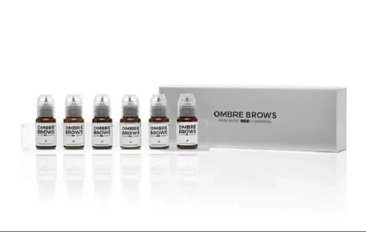 Perma Blend LUXE x Osinkowska Ombre Brows Collection, Permanent Makeup Pigment Tattoo Ink for Dark Tone Lips Liner Mixing PMU