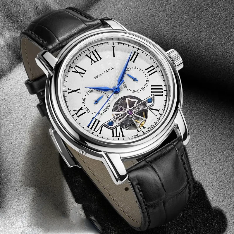 SEAGULL Luxury Watch Business Waterproof Male Clock Date Stainless Steel Mechanical Watch Men Watch Reloj Hombre 2026 D819.622