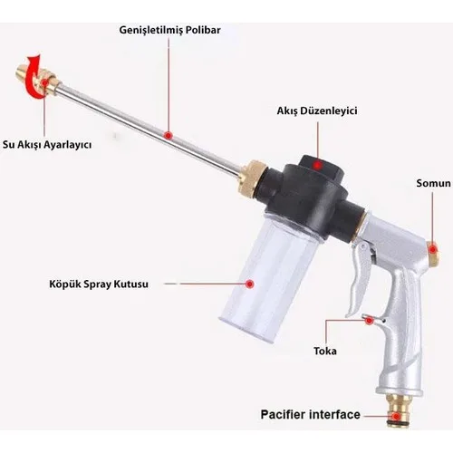 High Pressure Water Foam Gun Garden Watering Car  Washer Convenient Multifunctional Fast Safe Delivery 2022 model