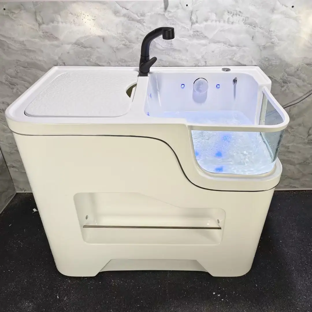 Acrylic Jacuzzi Multifunctional Pet SPA Pet Shop Dog Pool Bath Machine Bath Wash Table Cat Basin