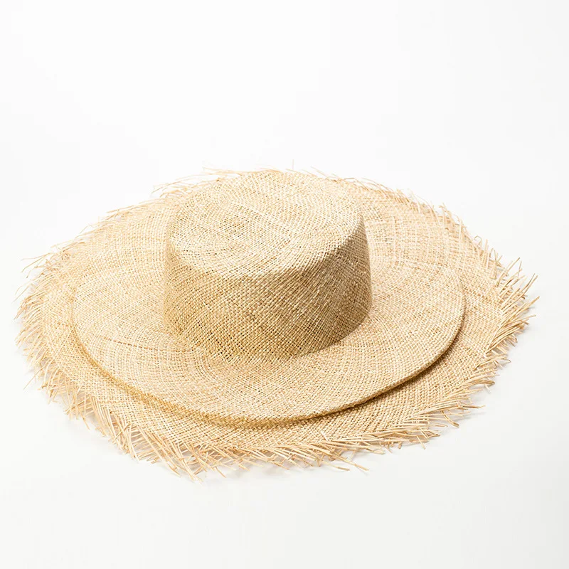 

X440 Wide Brim Summer Sun Hat Folded Brim Grass Woven Sun-proof and Sun-shading Straw Hat Panama Caps Lady Beach Hat