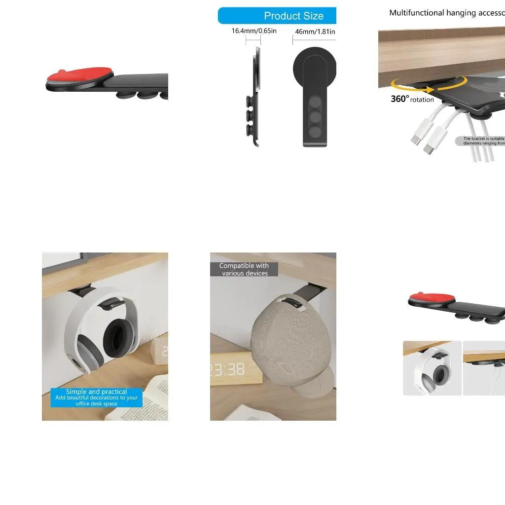 

652f Пространство с экономящим алюминиевое вращающее держатель игровой контроллер