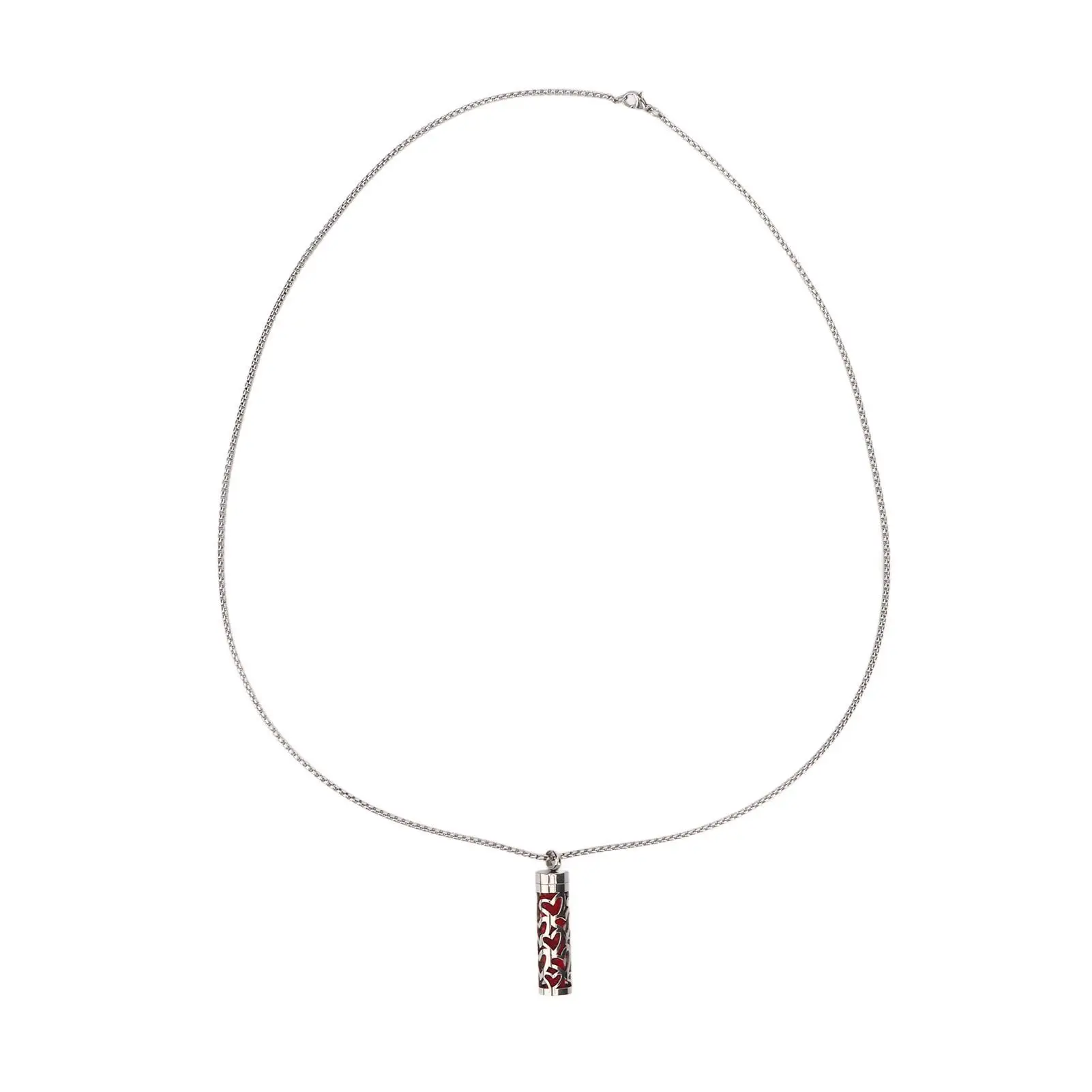 

Ожерелье-цилиндр из нержавеющей стали, подвеска для ароматерапии, многоразовые украшения для кремации, подарок на праздники