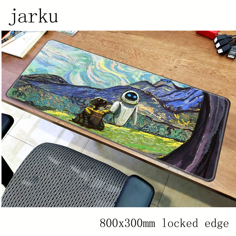 van gogh pad mouse computador gamer mause pad 800x300X2MM padmouse big Cartoon mousepad ergonomic gadget office desk mats