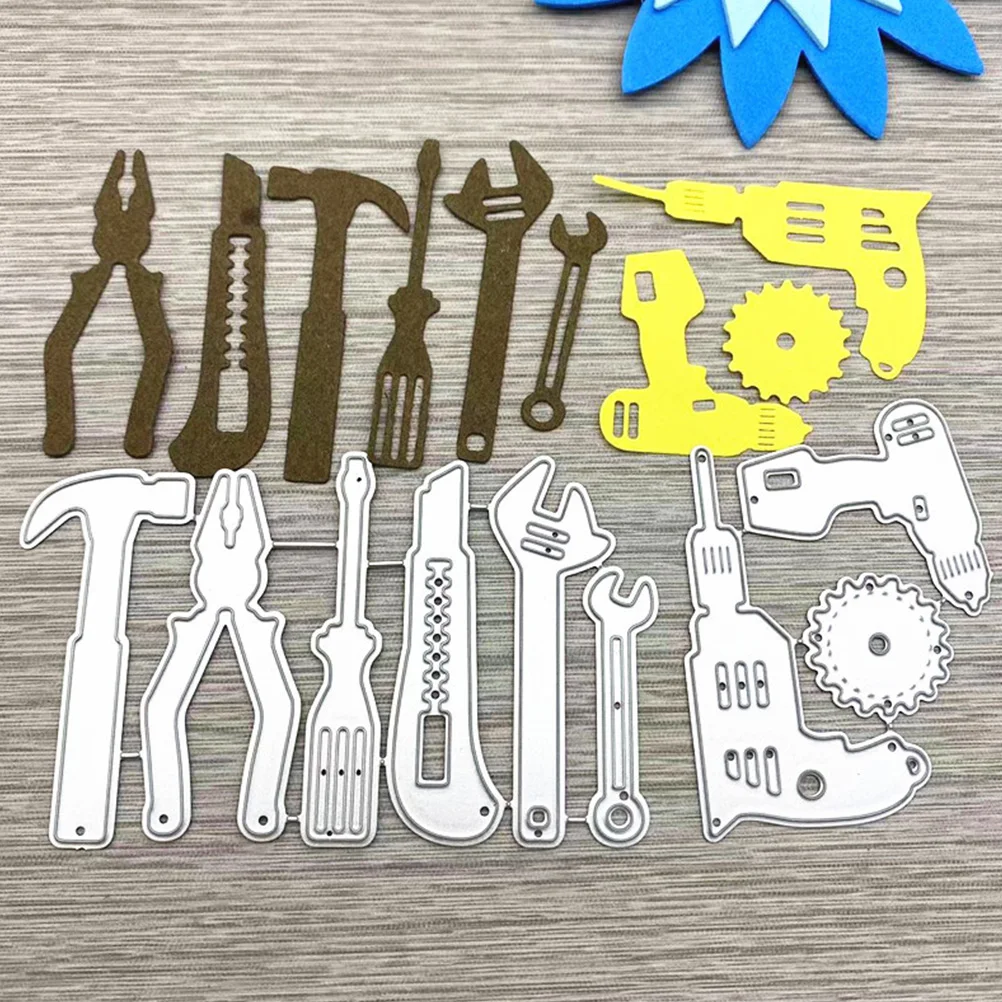 

2Pcs Card Embossing Mold Tool Stencil Decorate Metal Carbon Steel Cutting Die Delicate Template Craft Making