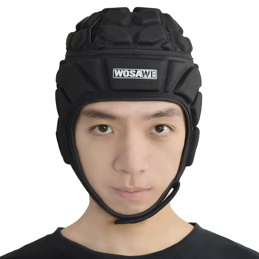 

EVA Sponge Padded Football Protect Helmet Anti-collision Shock Absorption Goalkeeper Helmet Head Guard Breathable