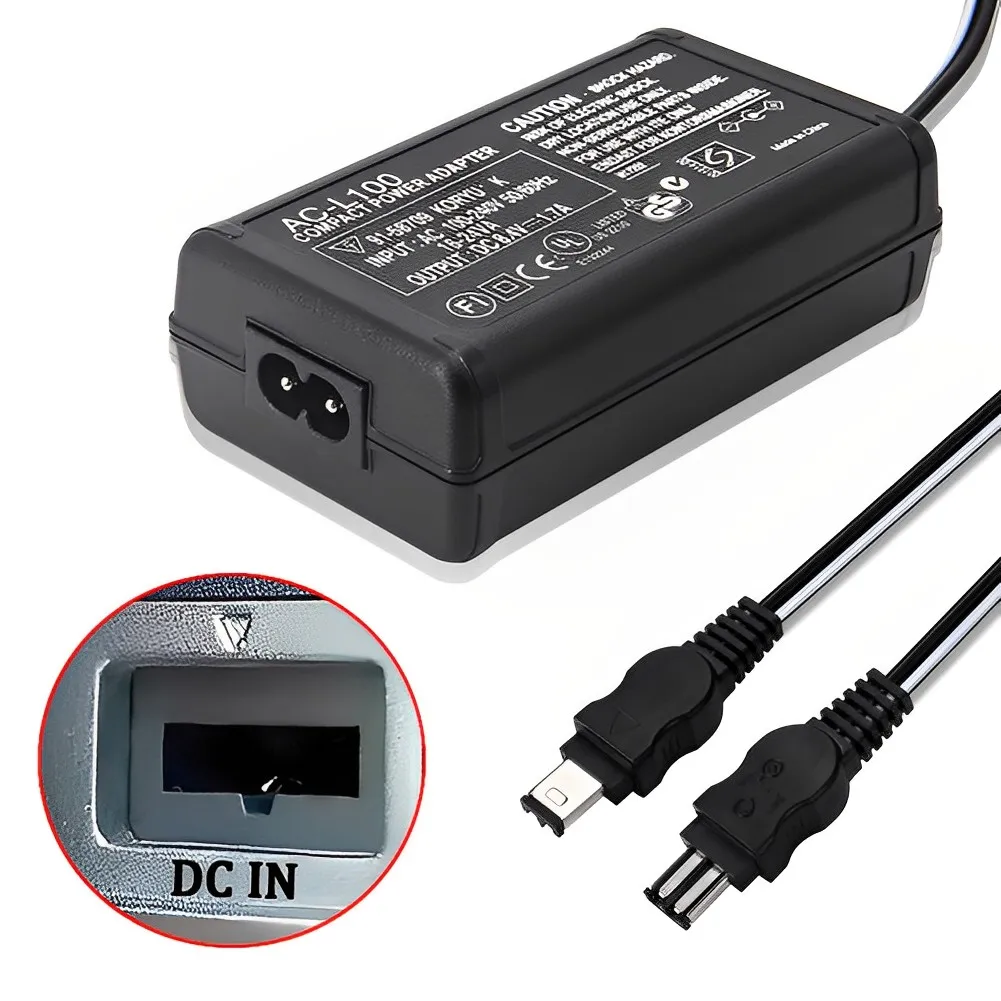 AC-L100 AC-L15 Camera Camcorder AC Power Adapter for Sony CCD-TR TRV128 DCR-DVD PC TR TRV Mavica FD / Cybershot DSC-F/S/D Series