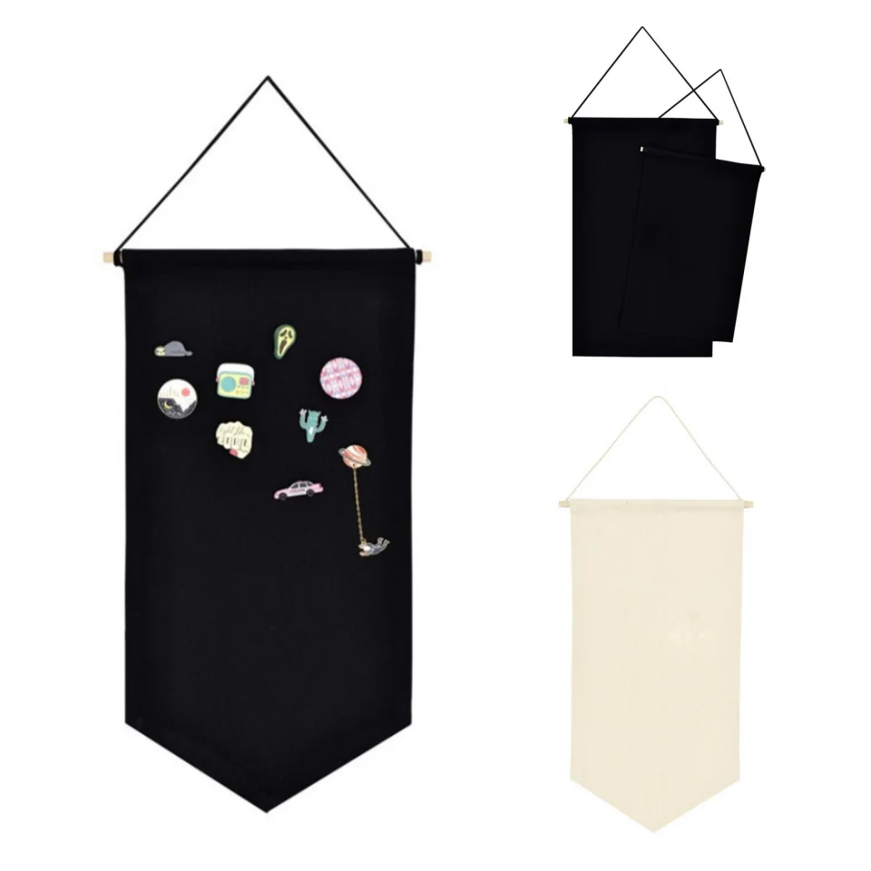 Storage Hanging Brooch Display Hanging Storage Display Clothes Hanging Wall Pennant Brooch Board Badge School Badge Box Pin Gift