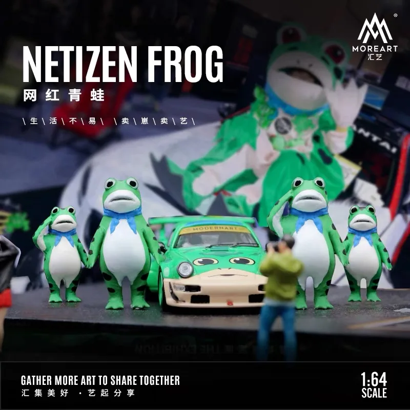 TIMEMICRO 1:64 RWB 964 netwerk Red Frog Show gelimiteerd legering automodel