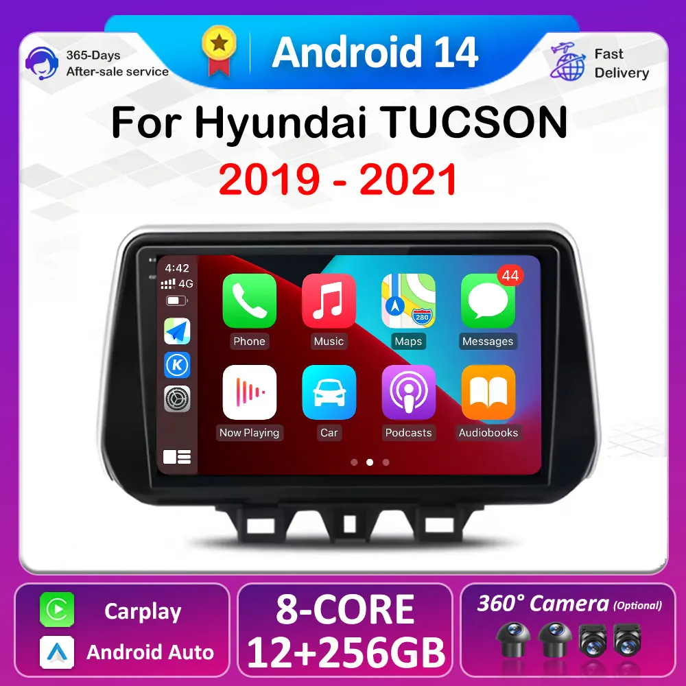 

Android Auto Wireless Carplay Car Radio for Hyundai TUCSON 2019 2020 2021 Multimedia Player GPS Navigation Stereo Qled Screen