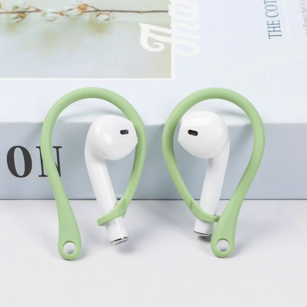 1 Pair Silicone Anti-lost Earhooks for Apple AirPods 1 2 3 Pro Soft Portable Wireless Earphone Holder Earphone Accessories