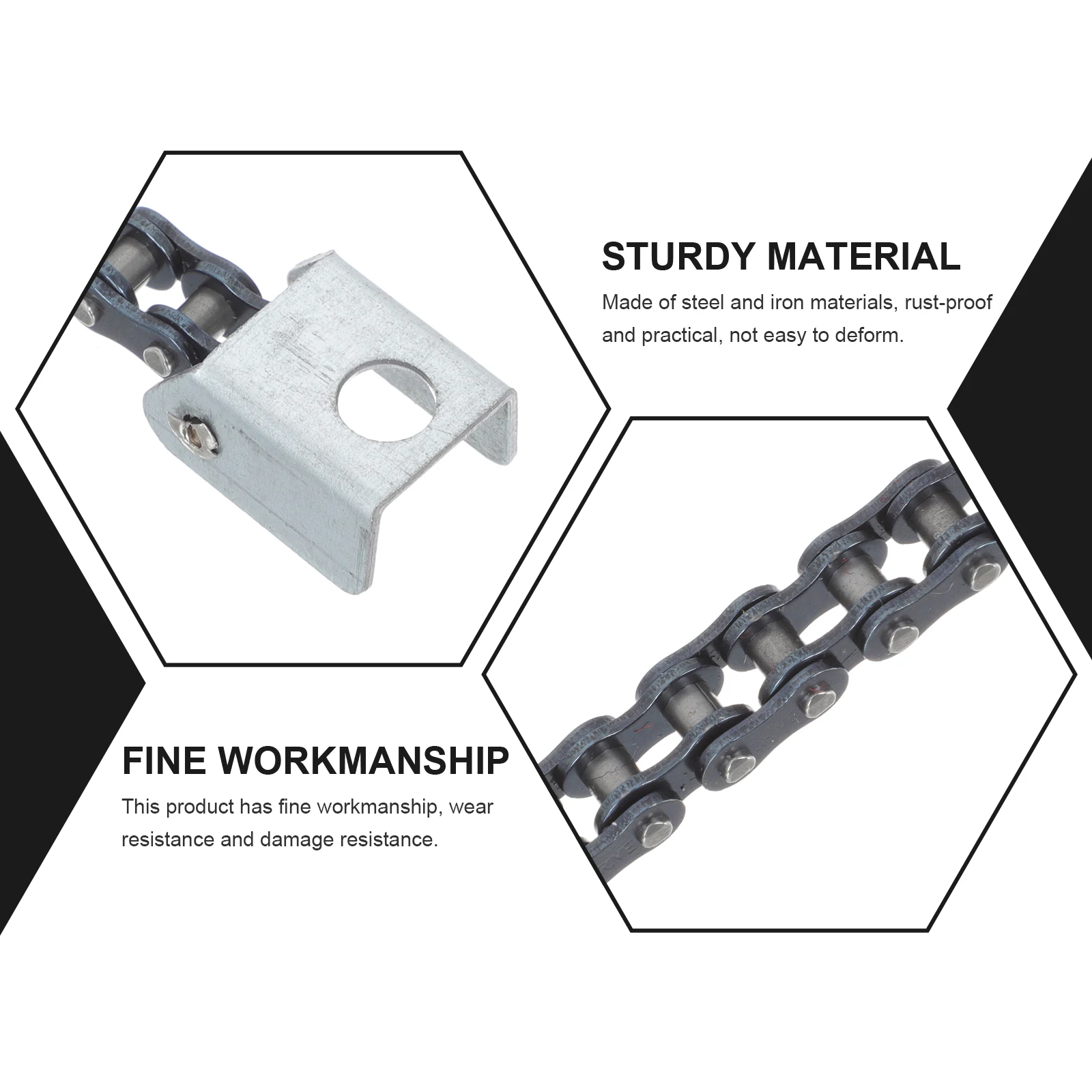 

Drum Pedal Accessories Double Chain Durable Kit Supply Musical Instrument Rust Proof Wear Resistant Metal Pedal Drum Accessory