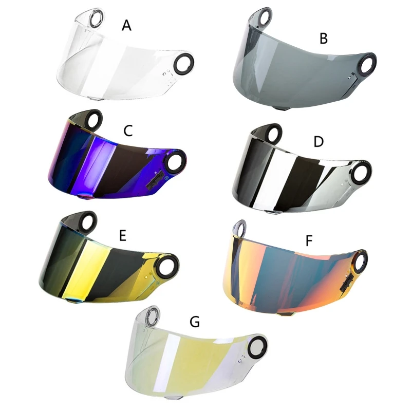 

Retro Helmet Visor Bubble Shield Lens Helmet Decorative Visor for LS2 FF358 396 Dropship