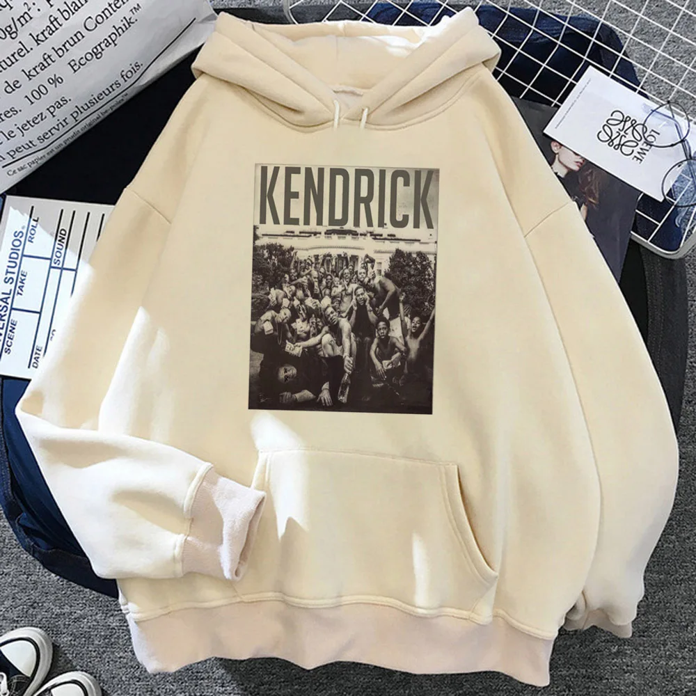 Kendrick Lamar hoodie athleisure comfortable printed design Y2K female sweatshirts comic pattern patterned modern style