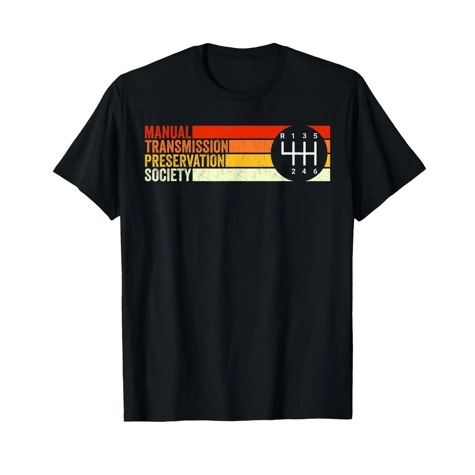 6 Speed Manual Transmission Preservation Society T Shirt vintage Washed Slightly homme designer clothes Soft Stretched