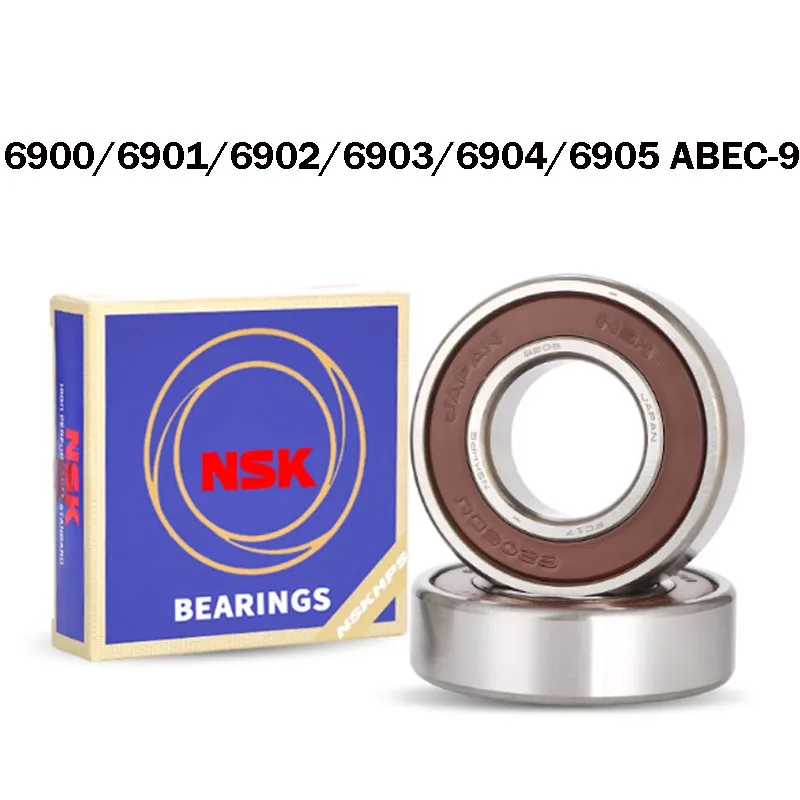 Japan Origin NSK Bearing Deep Groove Ball Bearings 6900 6901 6902 6903 6904 6905 6906 6907 6908 6909 6910 ZZ DDU VV