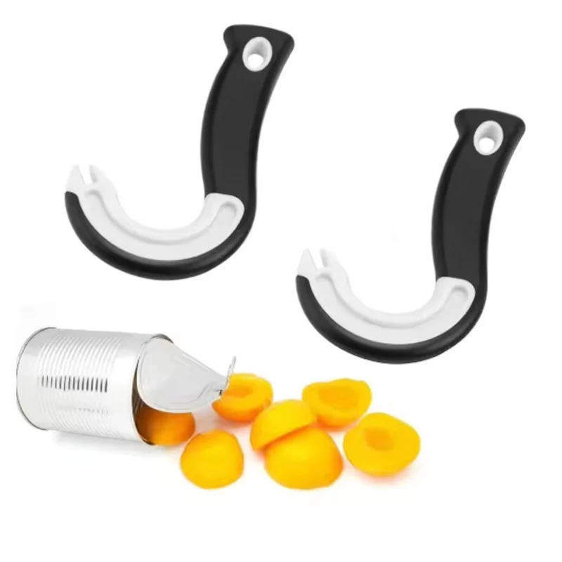 

Easy Open Ring Pull Can Opener Multifuctional Non-slip Ring Hook Pulling Jar Can Opener Kitchen Tool Bottle Opener Hanging Hole