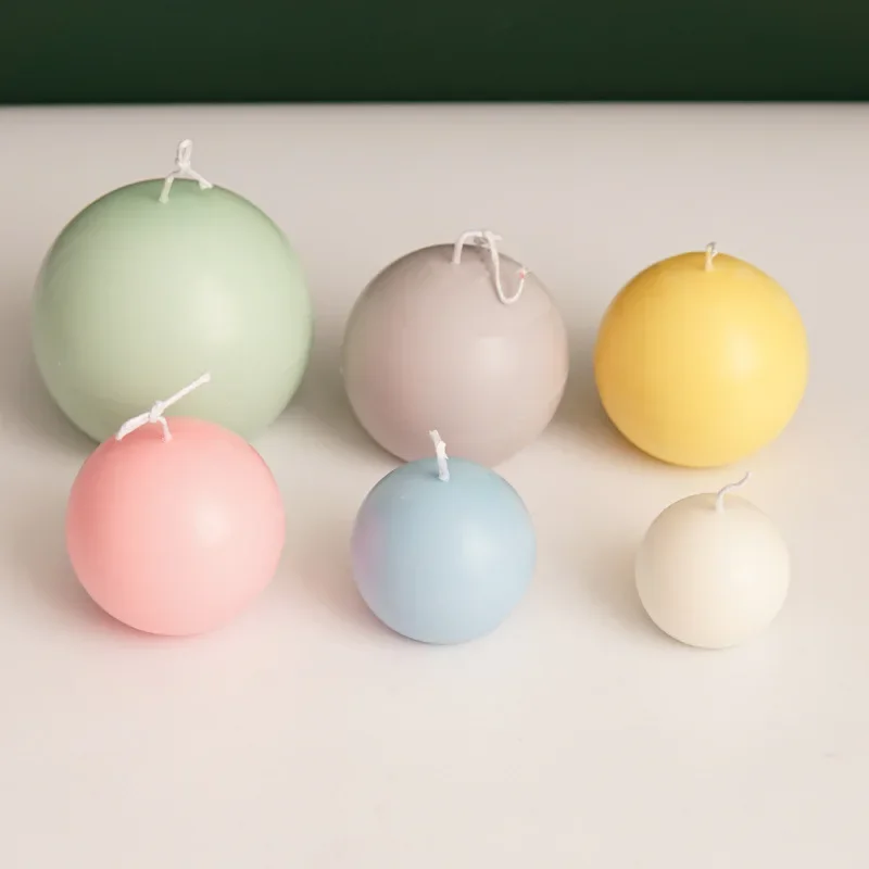 Pc Plastic Candle Mould Ball Series Moulds Diy Handmade Candle Raw Material Planet Round Ball Moulds Scented Candle Mold