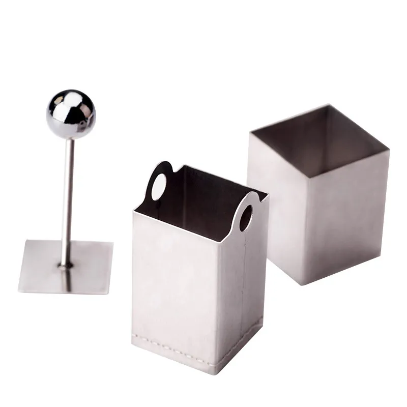 LMETJMA Stainless Steel Creative Stainless Steel Tofu Press Kitchen Tofu Maker Press Mold Kit DIY Tofu Cutter Gadgets KC0817-3