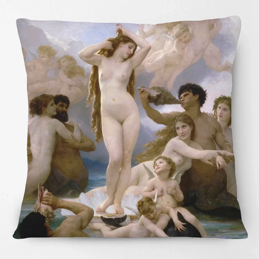 Greek Mythology Gods Venus Beauty Cushion Covers European Retro Vintage Style Bedroom Decorative Pillow Case