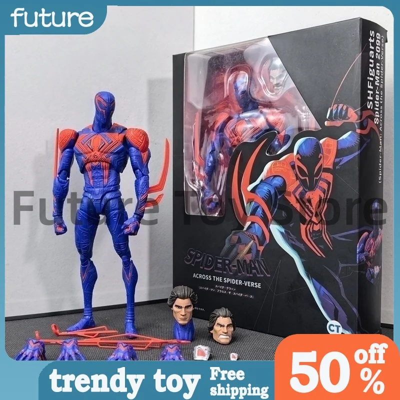 

New Ct Toys Spiderman 2099 Articulated Action Figure Across The Spider Verse In Stock Collectible Model Toy For Adult Collectors