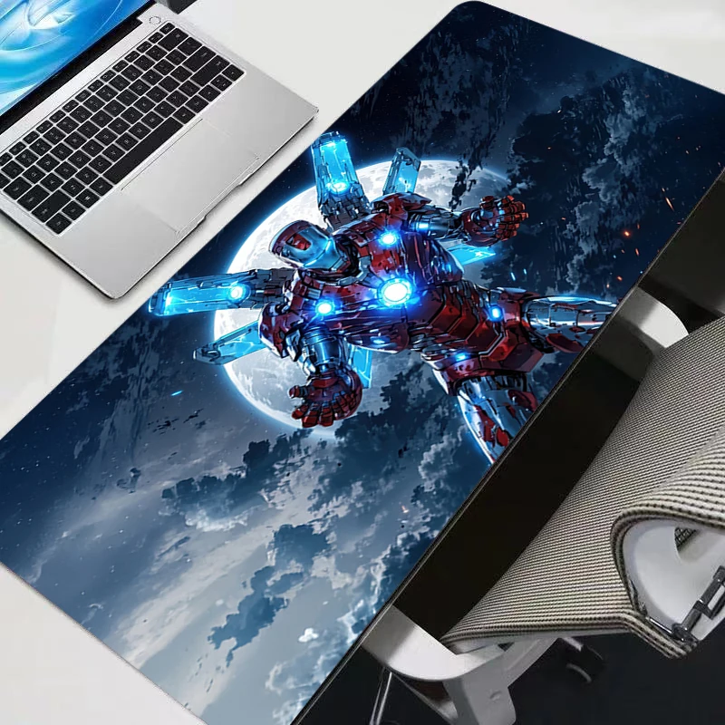 الألعاب لوحة المفاتيح البساط الكمبيوتر المحمول HD طباعة أنيمي ماوس الوسادة مكتب الكمبيوتر الرجل الحديدي المطاط تمديد مكتب حصيرة ألعاب الكمبيوتر خزانة ماوس #5