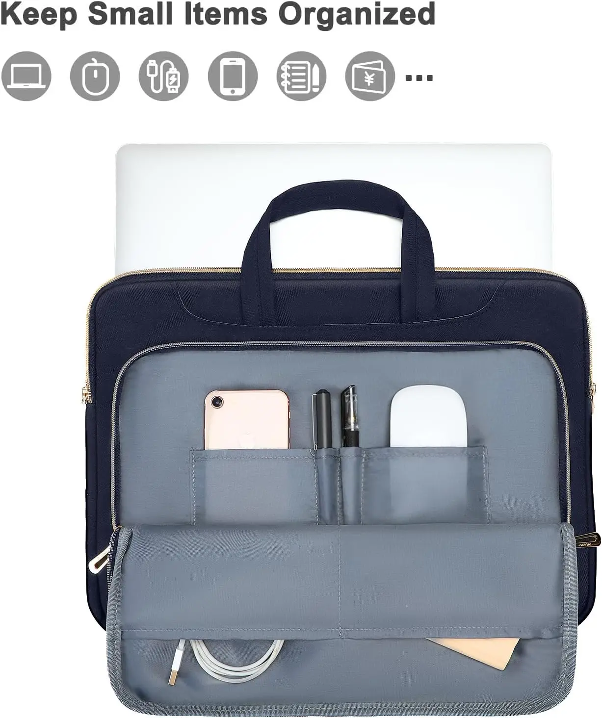 Imagem -04 - Bolsa de Proteção para Macbook Air Pro m1 m2 m3 hp Dell 13 14 15 16 Polegadas