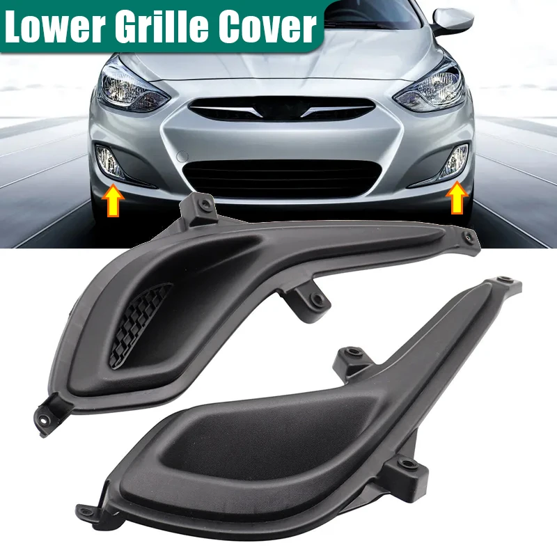 

Front Bumper Fog Lamp Fog Light Lower Grille Cover For Hyundai-Accent 2012 2013 2014 2015 2016 2017 Headlight Grille 865641R000