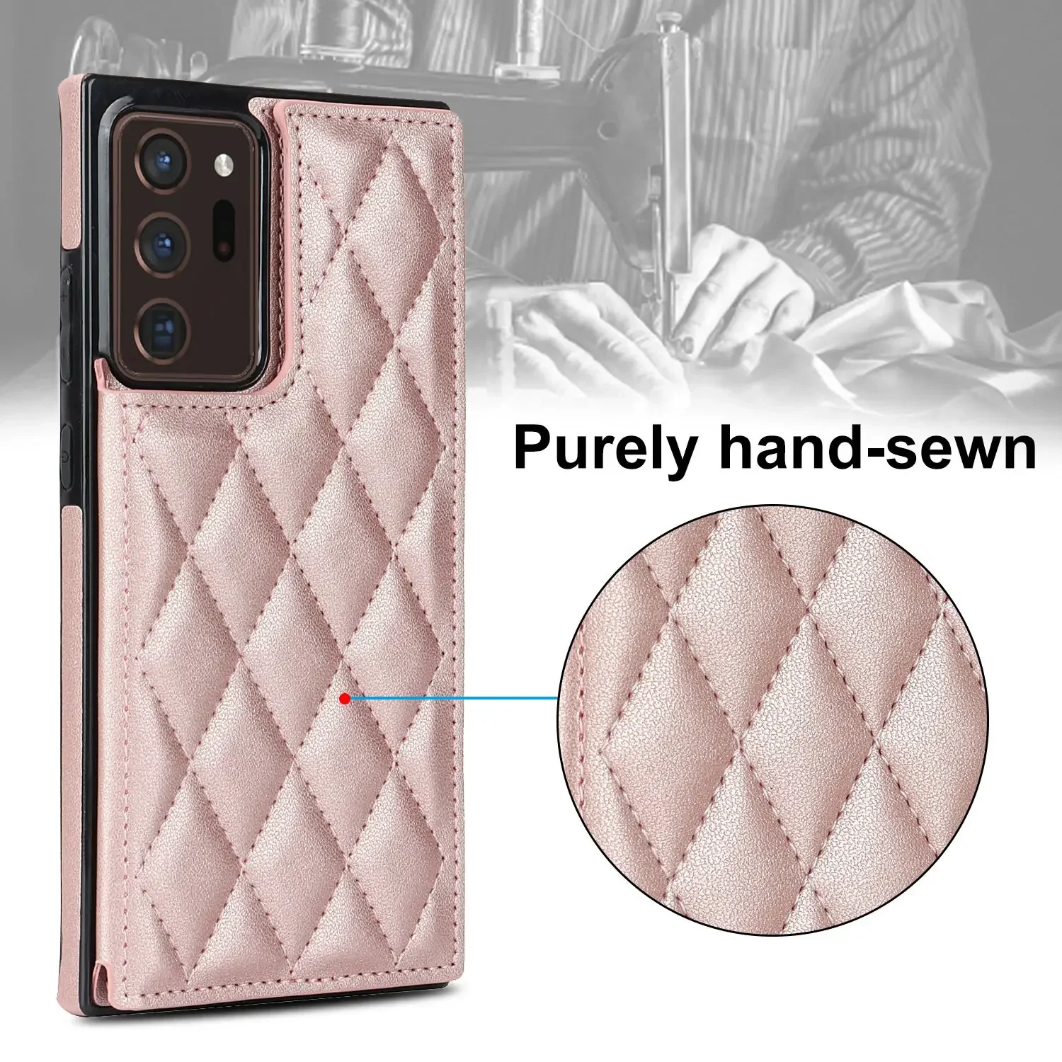 For Samsung Galaxy Note 10 Plus Note 20 Ultra Case,Luxury Flip Folio Leather Wallet Cover Card Slots & Kickstand Protective Case
