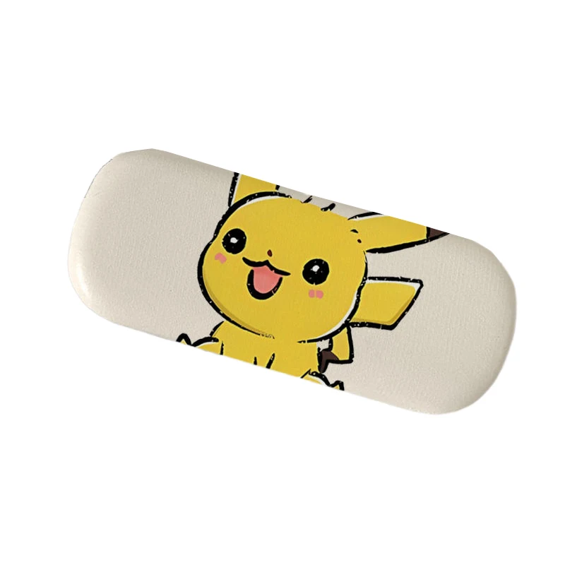 Pokémon Pikachu Óculos Casos para Mulheres, Kawaii Cartoon Óculos Case, Capa Protetora Portátil, Óculos de Sol para Estudantes