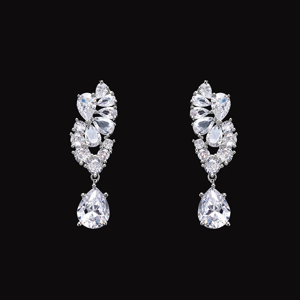 

4PCS Bridal Jewelry Sets Luxury Colorful Cubic Zirconia Wedding Jewelry Sets Women Dubai Arabic Party Gift