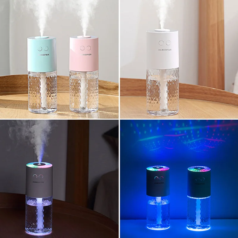 Luminous Humidifier Household Desktop Small Water Supplement Spray Air Humidification Usb Car Portable Night Light 200ml