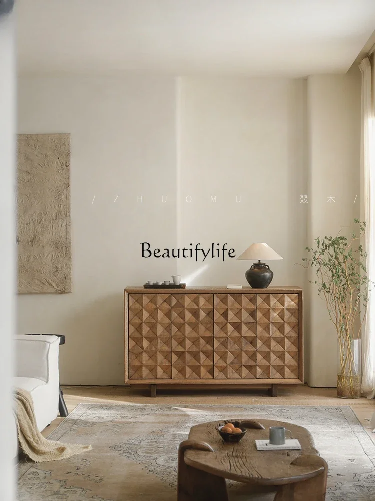 

Whole house furniture Old Wood Transformation Middle and Ancient Sideboard Cabinet Hallway Solid Wood Storage Living Room Storag