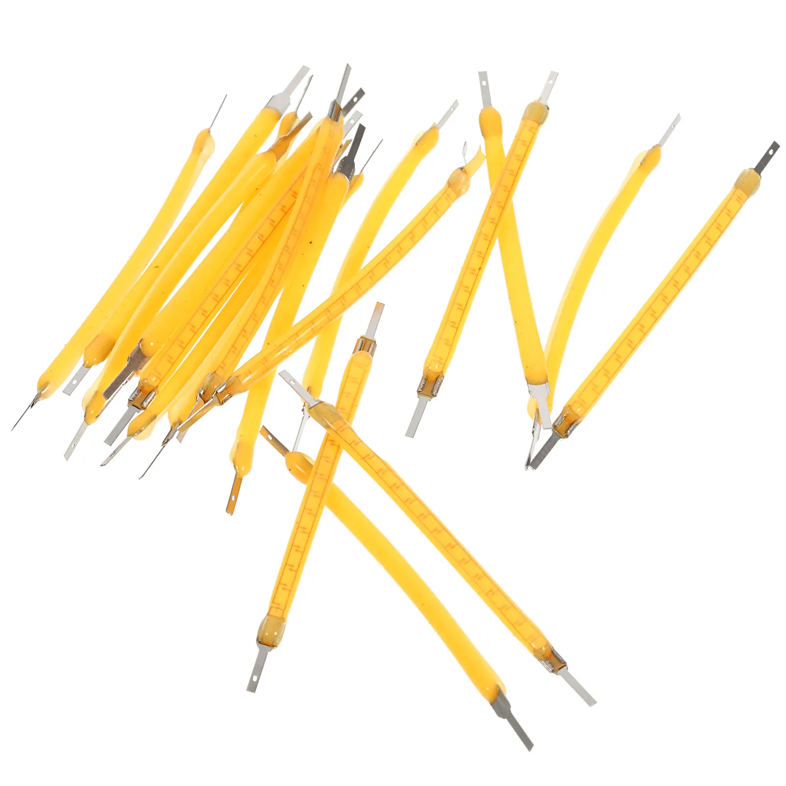 20Pcs LED Filament Warm White Light Bulb Replacement Parts Bright Stable Lamp Repair Accessories