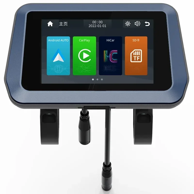 LCD Biking Bicycle Cycling Bike CarPlay Computer Wireless Bike CarPlay Android Auto Waterproof Digital Meter Riding Navigation H