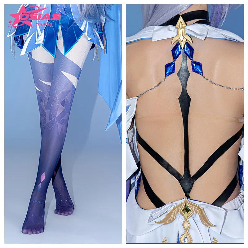 OSIAS Skirk-Conjunto de disfraz de Cosplay, peluca Skirk, zapatos Skirk, Wuthering Waves