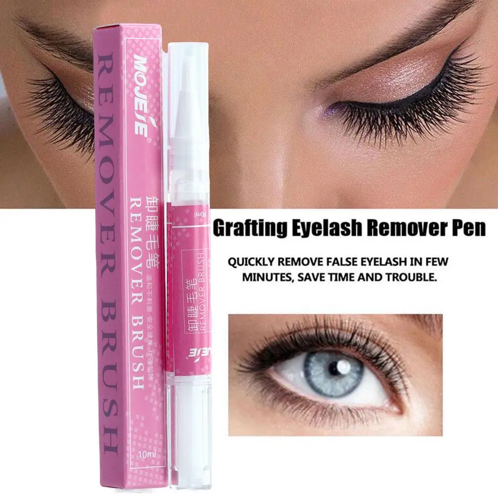 Rotatable Eyelash Glue Remover Pen 10ml Mild Non Irritating No Residue Soft Brush Fast Dissolve Lash Adhesive